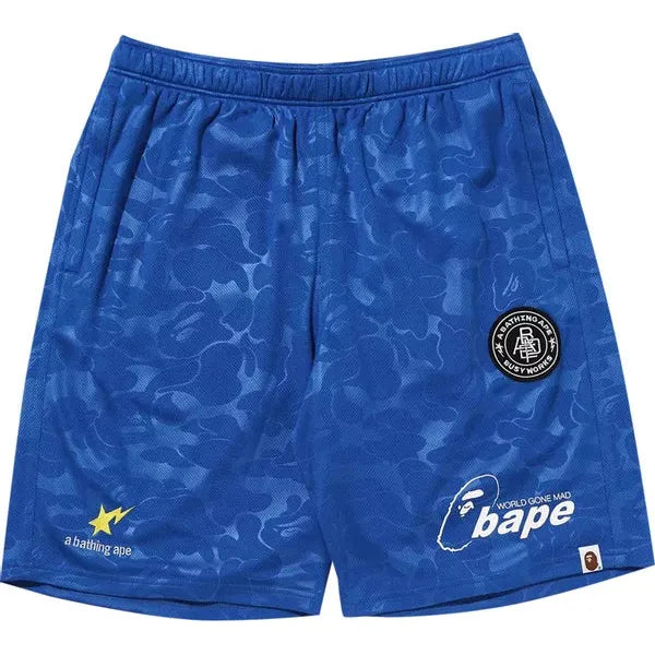BAPE Soccer Game Shorts 'Blue'