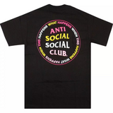 Anti Social Social Club What Happens T-Shirt 'Black'