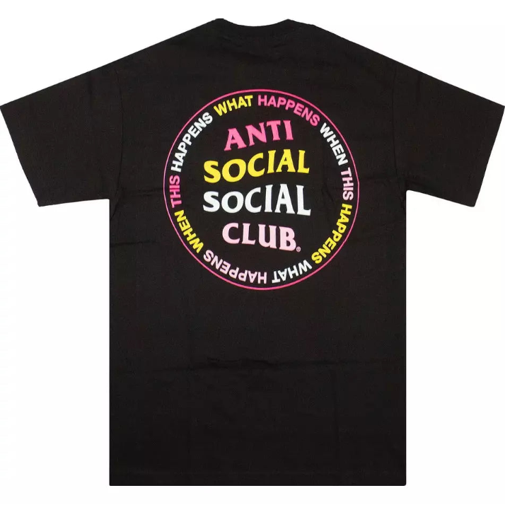 Anti Social Social Club What Happens T-Shirt 'Black'