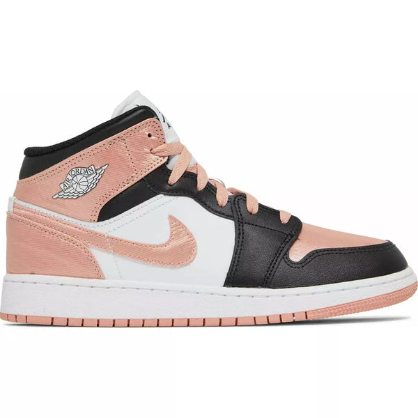 Air Jordan 1 Mid GS 'White Light Madder Root'