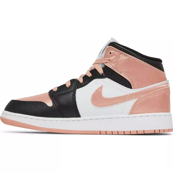 Air Jordan 1 Mid GS 'White Light Madder Root'