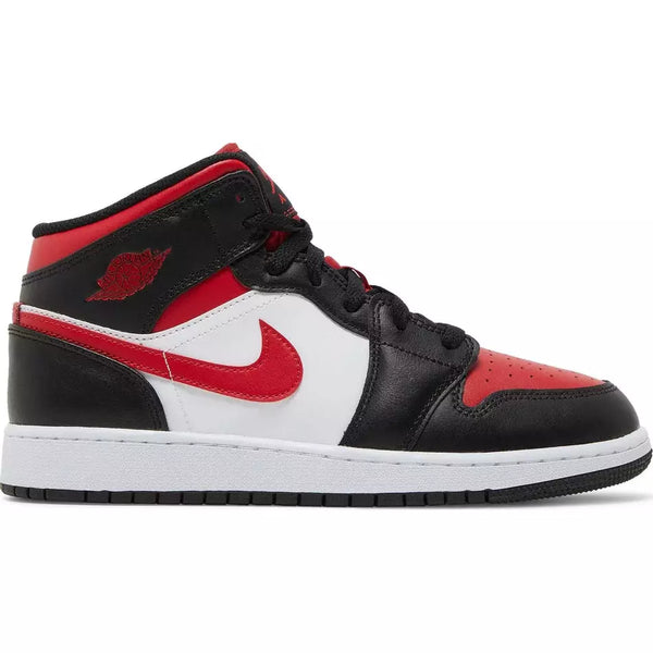 Air Jordan 1 Mid GS 'Black Fire Red'