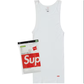 Supreme Hanes Tagless Tank Tops (3 Pack) 'White'