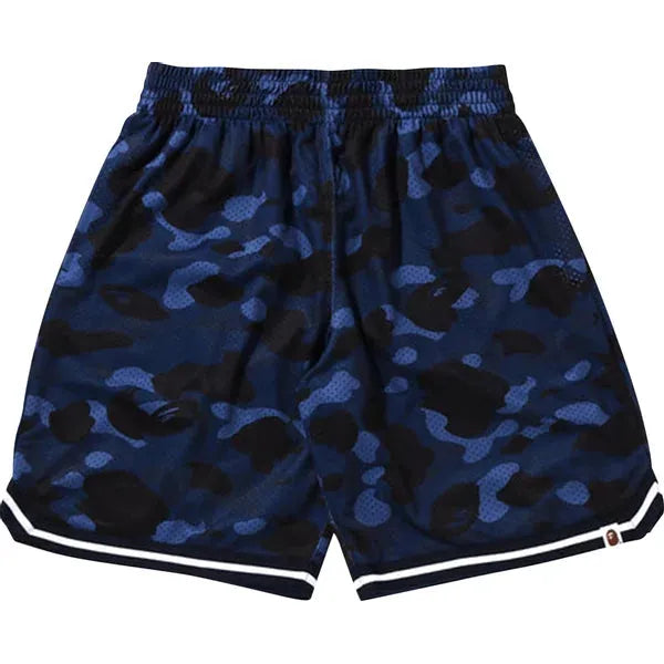 BAPE Color Camo Wide Fit Basketball Shorts 'Navy'