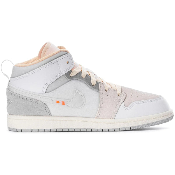 Jordan 1 Mid SE Craft Craft Inside Out White Grey (PS)