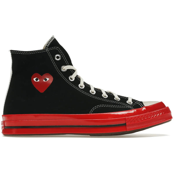 Converse Chuck Taylor All-Star 70 Hi Comme des Garcons PLAY Black Red Midsole