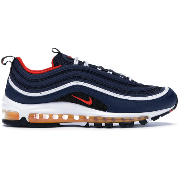 Nike Air Max 97 Midnight Navy Habanero Red