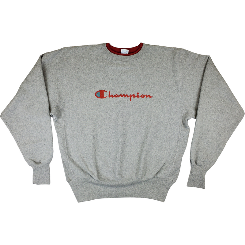 (80s) Champion Reverse Weave Spellout Crewneck