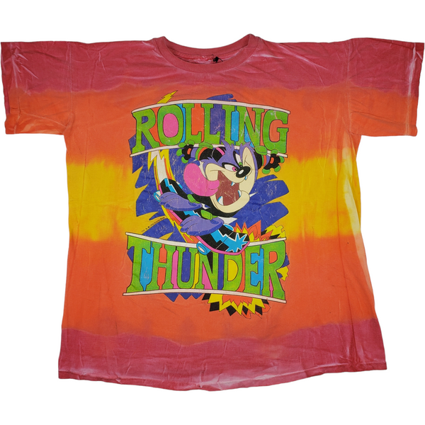 (1994) Taz Looney Tunes Skateboard All Over Print T-Shirt