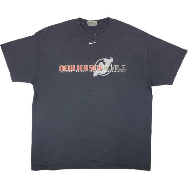 (00s) Nike New Jersey Devils Center Swoosh T-Shirt