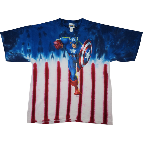 (2000) Captain America Universal Stuidios Marvel T-Shirt