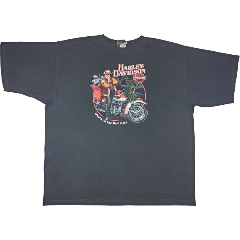 (2007) Harley Davidson Santa Claus Orlando Motorcycle T-Shirt