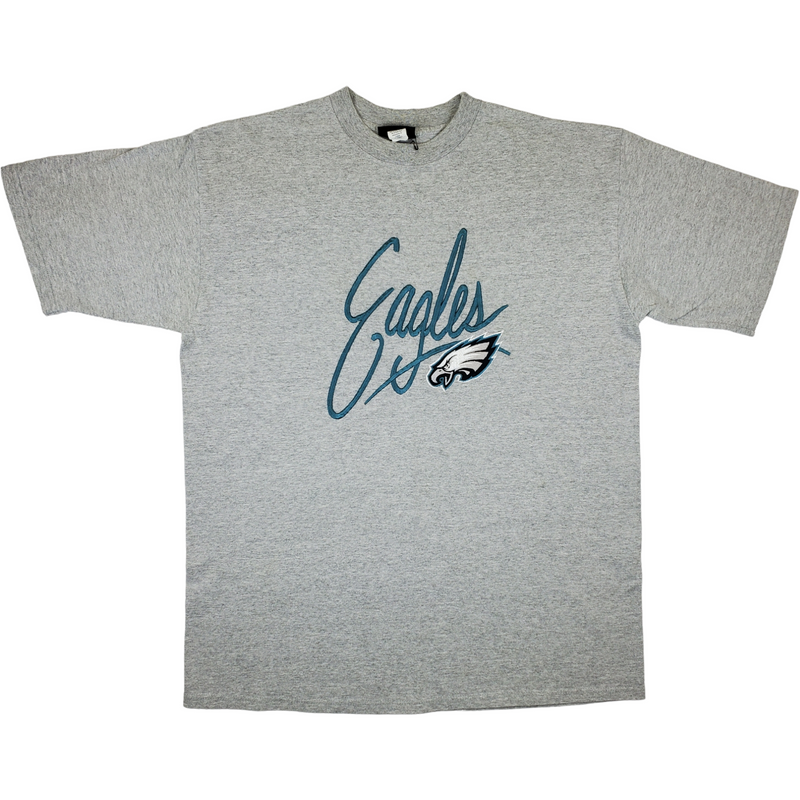 (90s) Philadelphia Eagles Embroidered Script Logo T-Shirt