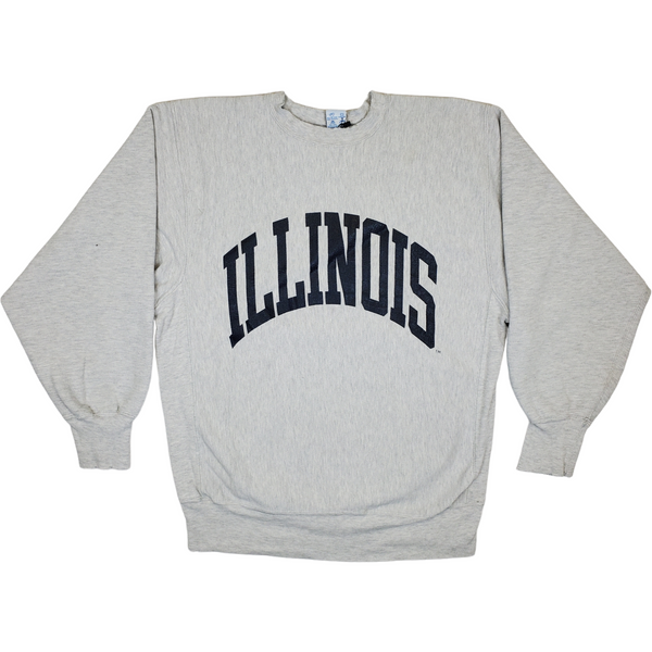 (80s) University of Illinois Reverse Weave Champion NCAA Crewneck