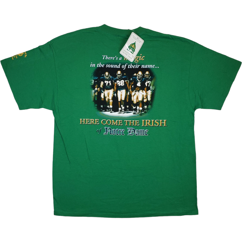 (2003) Notre Dame Fighting Irish Football Clover w/ Tags T-Shirt