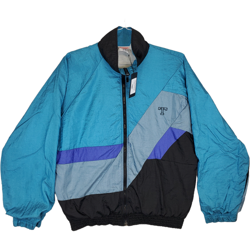 (90s) Todd 1 Colorblock AquaBerry Windbreaker