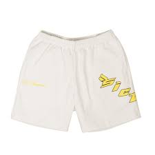 Sicko 375 Logo Sweat Shorts White/Yellow
