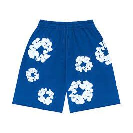 Denim Tears The Cotton Wreath Shorts 'Royal Blue'