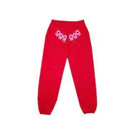 Sp5der Number 555 Sweatpants 'Red'