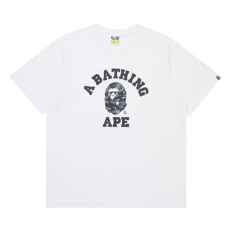 BAPE Space Camo College Tee 'White'