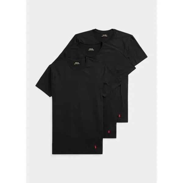 Polo Ralph Lauren Slim Fit Tee (3 Pack) - Black