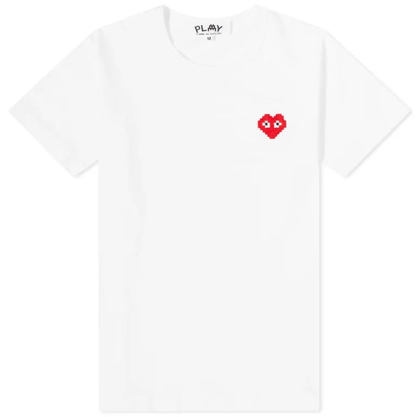 Comme Des GarÃ§ons Play Invader Heart Tee 'White'