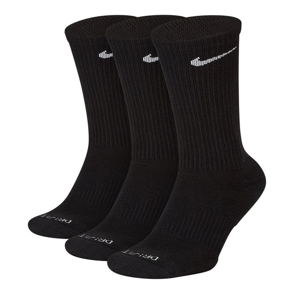 Nike Everyday Plus Cushioned Training Crew Socks (3 Pairs) - Black