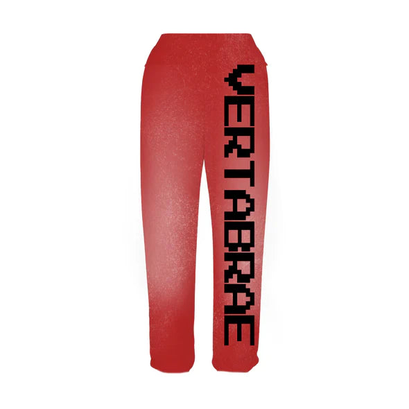 Vertebrae C-2 Pants Washed (Red & Black)