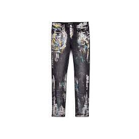 Purple Brand Iridescent Painter Black Jeans