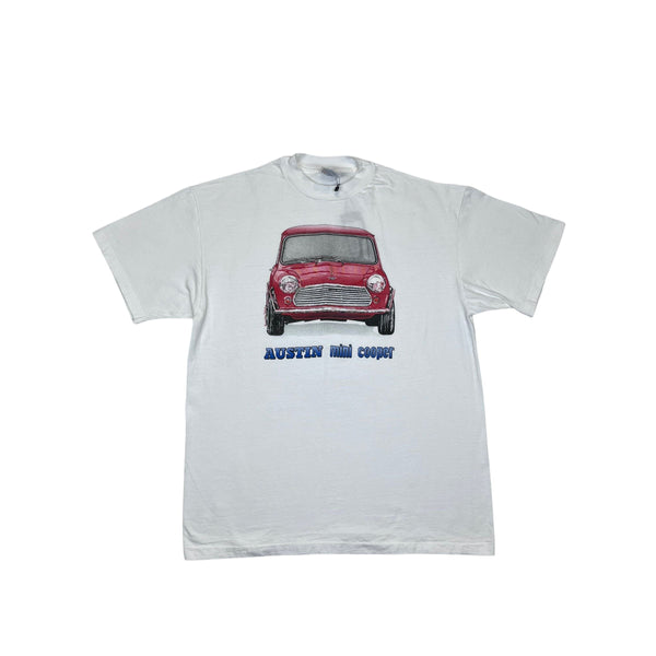 (90s) Austin Red Mini Cooper Classic Car T-Shirt
