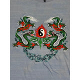 (80s) Yin & Yang Dragon Embroidered Chinese Origins T-Shirt