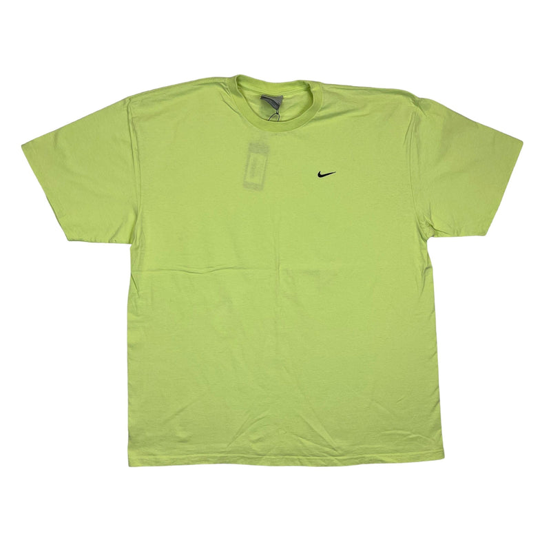 (90s) Nike Neon Yellow Essentials Mini Swoosh T-Shirt