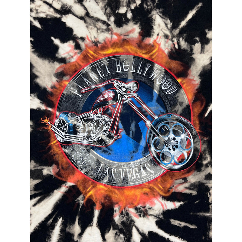 (90s) Planet Hollywood Las Vegas Chopper Bleached T-Shirt