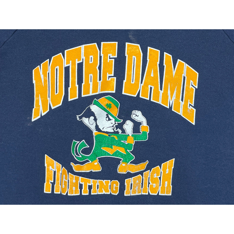 (90s) Notre Dame Fighting Irish Navy Blue Crewneck