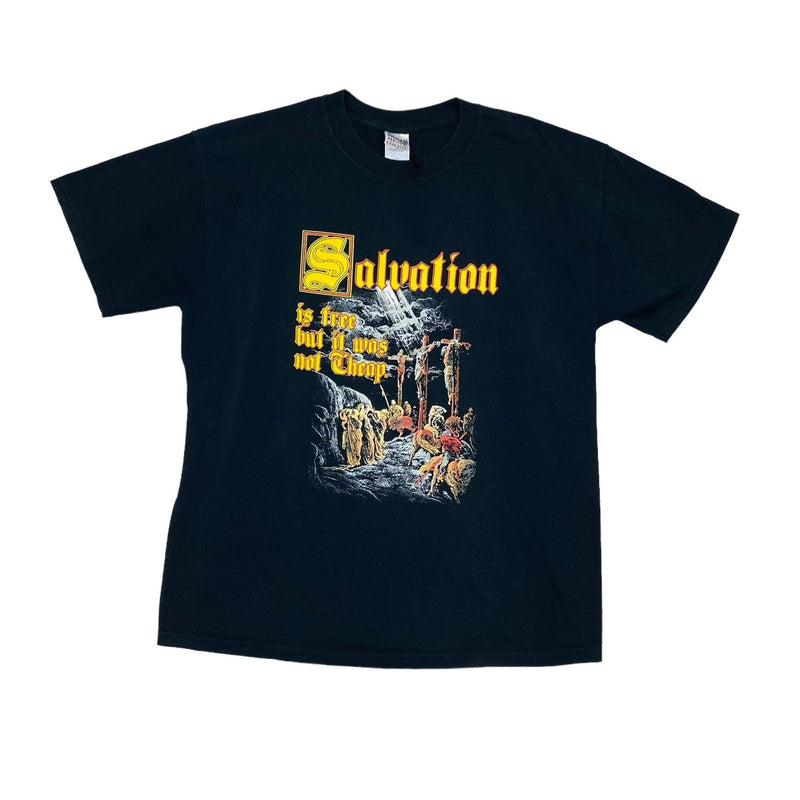 (90s) Jesus Christ Salvation 'is Free but not Cheap' Cross T-Shirt