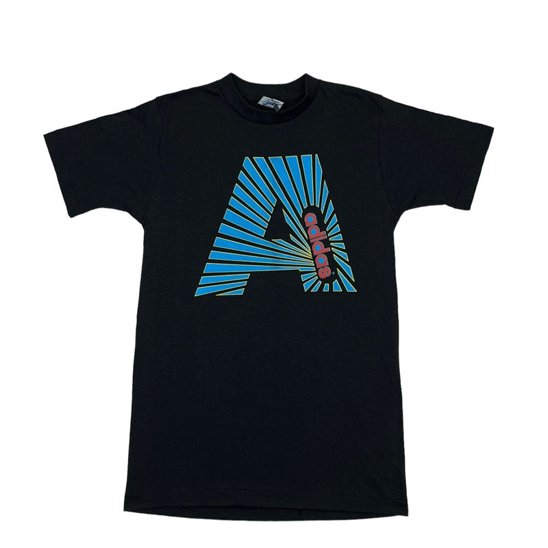 (80s) Adidas 'A' Logo Graphic T-Shirt