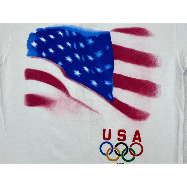 (90s) Champion USA Olympics Flag T-Shirt w/ Tags