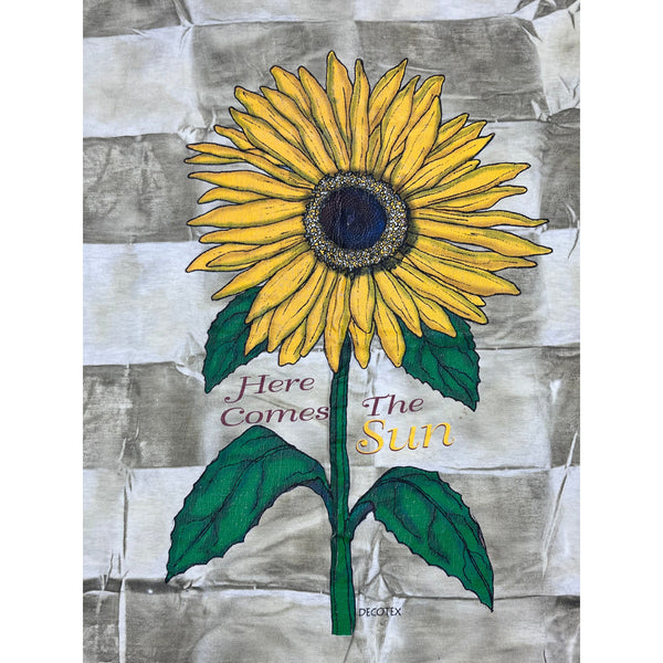 (90s) SunFlower All Over Print 'Here Comes the Sun' T-Shirt
