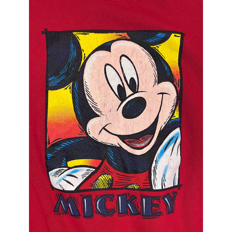 (90s) Mickey Mouse Disney Red Crewneck