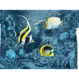 (90s) Fish Underwater Big Print Wildlife Ocean Signal Sport T-Shirt