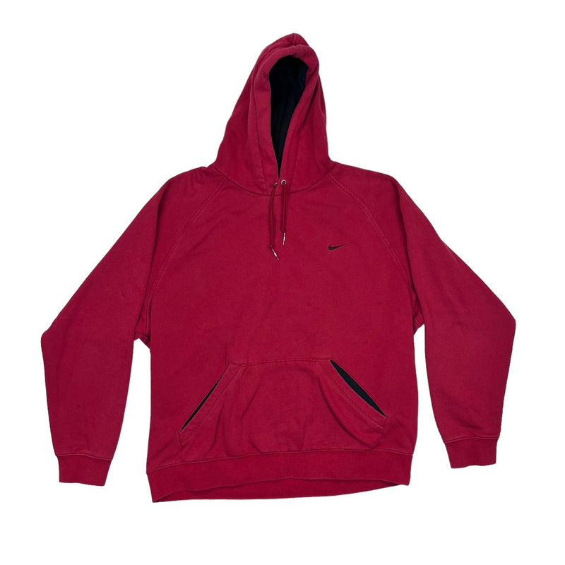 00s) Nike Mini Black Swoosh Logo Red Hoodie – Soleply