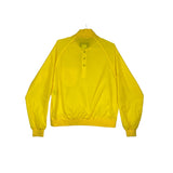 (90s) Eddie Bauer Yellow Nylon Snap Pullover Windbreaker